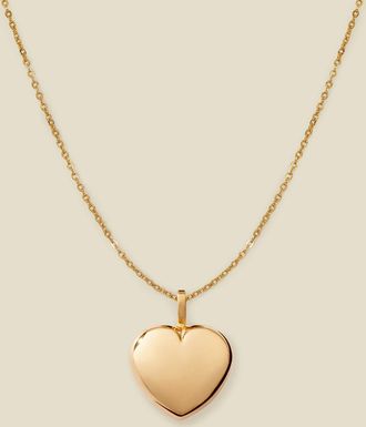 Made by Mary Puffy Heart Charm Necklace