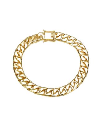 Rachel Glauber 14K Plated Curb-Link Bracelet