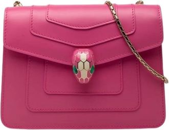 Bulgari Pre-owned Shoulder Bags, female, Pink, Size: ONE SIZE Pre-owned Vintage Shoulder Bag