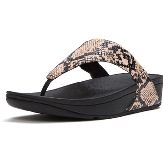 FitFlop Fitflop Lulu Leren Dames Sandalen Hazy Taupe/Zwart