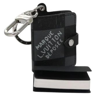 Louis Vuitton Pre-owned Accessories, female, Black, Size: ONE SIZE Pre-owned Canvas Key Holder