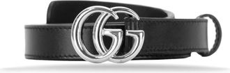 Gucci Leren Riem - Dames - Riemen - Zwart - 110 CM - Leer - Accessoires