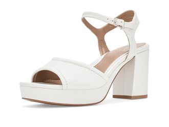 Naturalizer Petra Womens Dress Sandals Warm White Leather : 5.5 M (B), Leather/Synthetic