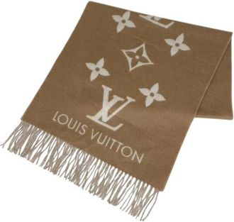 Louis Vuitton Pre-owned Stole - Dames - Vintage Accessoires - Beige - ONE Size - Kasjmier - Vintage