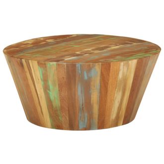 vidaXL Vidaxl - Mesa De Centro De Madera Maciza Reciclada &Oslash;65x31 Cm