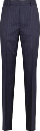 Givenchy Pinstripe Tailored Dress Pants - Heren - Nette broeken - Blauw - L - Broeken