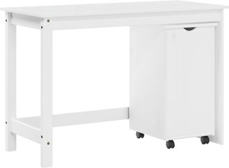 vidaXL Juego De Escritorio Y Gabinete 2 Uds. Blanco Vidaxl