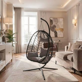 Gaveno Cavailia Eclipse Hanging Chair Black