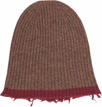 Uma Wang Womens Beanie Cashmere Brown Hat