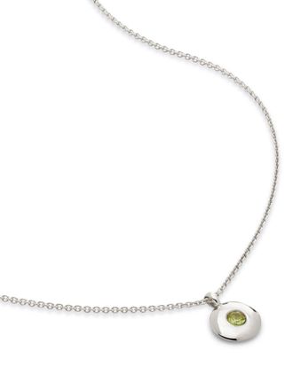 Monica Vinader Collana con pendente August Birthstone - Argento