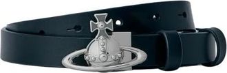 Vivienne Westwood Small Orb Buckle Belt - unisex - Vivienne Westwood - Belts - Black - M - Accessories