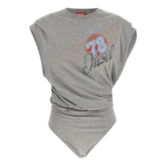 Diesel Tops, Dames, Grijs, S, Katoen, T-Noby Bodysuit