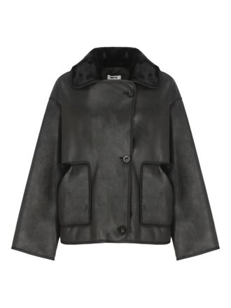 Betta Corradi fur-collar pocket coat - women - Polyester - S - Black