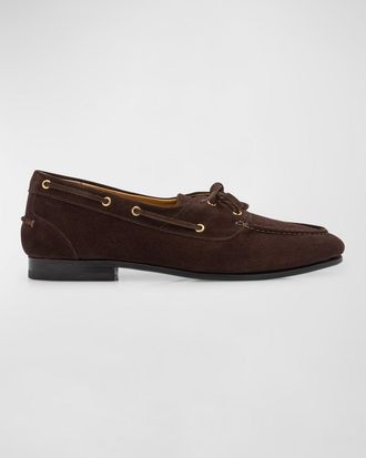 Bally Mens Plume Leather Boat Shoes