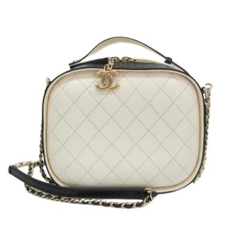 Chanel Pre-owned Cross Body Bags, female, Beige, Size: ONE SIZE Pre-owned Vanity case bag