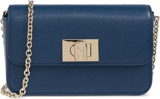 Furla Leren crossbodytas met ketting - Blauw