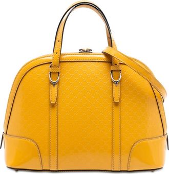 Gucci Pre-owned Gucci Small Microguccissima Patent Nice Dome Satchel Ladies 309617 486628