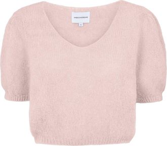 Americandreams Lolanda Pullover - Dames - Ronde hals truien - Roze - S - Wol - Truien & Vesten