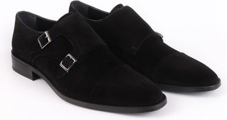 Vella Pais Mico Cap Toe Suede Double Monk
