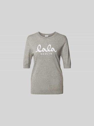 Lala Berlin T-Shirt mit Woll-Anteil in Mittelgrau, Gr&ouml;&szlig;e S