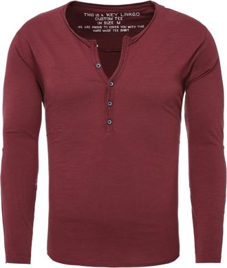 Key Largo Mens MLS Ginger T-Shirt, Dark Red (1302), XL