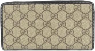Gucci Pre-owned Canvas Portemonnee - Dames - Vintage Accessoires - Beige - ONE Size - Vintage