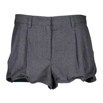 Prada Short Shorts, female, Gray, Size: XS Wired Shorts