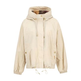 Barbour Light Jackets, female, Beige, Size: S Hawkridge Showerproof Jacket