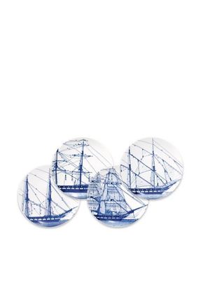 Caskata Rigging Small Plates, Mixed Set of 4 - Porcelain in Blue at Nordstrom