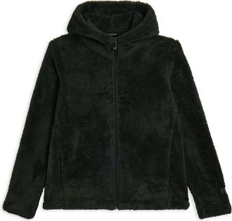 Freddy Felpa in pile sherpa con cappuccio e zip