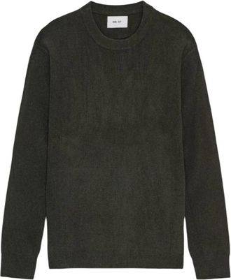 Nn.07 Ribgebreide trui met ronde hals - Heren - Ronde hals truien - Groen - XL - Polyester - Truien & Vesten