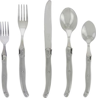 French Home Laguiole 20-Piece Stainless Steel Flatware Set - Silver at Nordstrom Rack