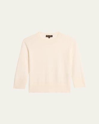 Loro Piana Girocollo Manica Neo Piuma Cashmere Sweater