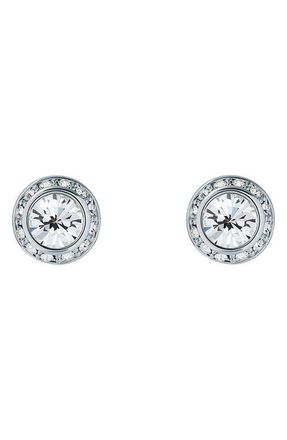 Ted Baker Soletia Solitaire Crystal Halo Stud Earrings in Silver Tone Clear Crystal at Nordstrom