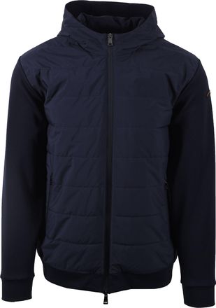 Paul & Shark Paul & Shark Mens FULL ZIP HYBRID JACKET NAVY Cotton - Size X-Large