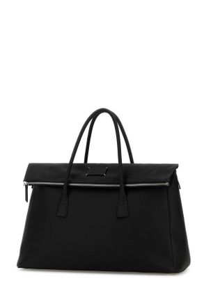 Maison Margiela Womens Black Leather 5ac Travel Bag Borse A Mano
