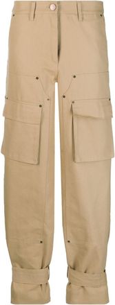 Remain cotton cargo trousers - women - Organic Cotton/Cotton - 36 - Neutrals