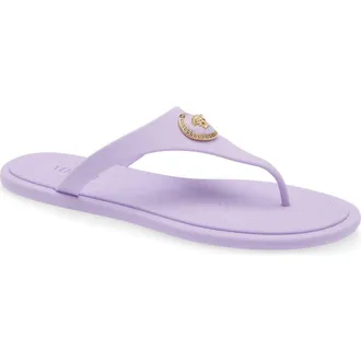 Versace Medusa Flip Flop in Dusty Lavender-Versace Gold at Nordstrom, Size 10Us