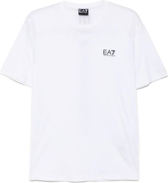Emporio Armani logo-print cotton T-shirt - men - Cotton - M - White