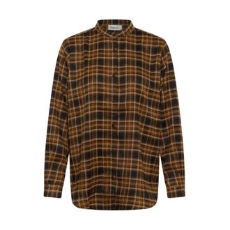 MY ESSENTIAL WARDROBE Mateo Shirt - Dames - Blouses & Shirts - Bruin - Maat: S Poliester