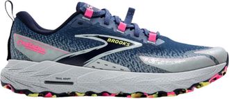 Brooks Womens Cascadia 18 Mountain Trail-Running Shoes In Oceana/blue/pink