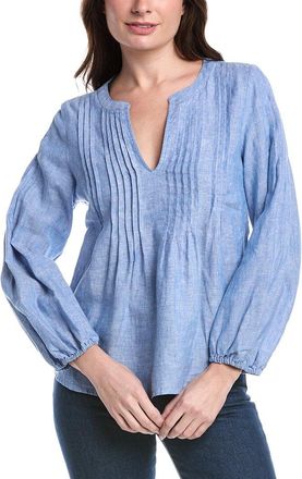 Tommy Bahama Coastalina Pintuck Linen Peasant Top
