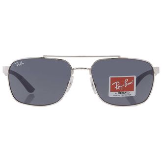 Ray-Ban Ray Ban Dark Gray Rectangular Unisex Sunglasses RB3701 924387 59