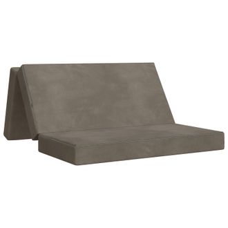 vidaXL Sof&aacute; Cama Plegable 160 X 67 X 45 Cm Gris Claro Vidaxl