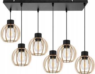 OEM L&aacute;mpara Colgante, L&aacute;mpara De Techo, Madera, Pantalla Led