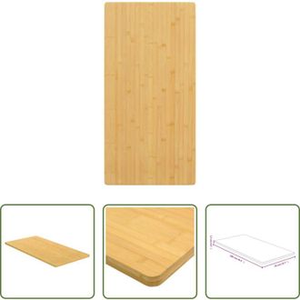 vidaXL vidaXL Tavolo in bamb&ugrave; verniciato - Piano del Tavolo 50x100x1,5 cm in Bamb&ugrave;