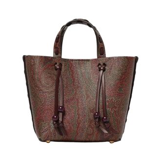 Etro Etro, Handbags, female, Brown, Size: ONE SIZE Paisley Print Tote Bag
