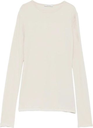 Entire studios 0073 Sheer Long Sleeve - Dames - Longsleeves - Wit - XS - Tops