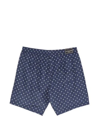 Jacob Cohen Paisley Drawstring Swim Shorts - Navy
