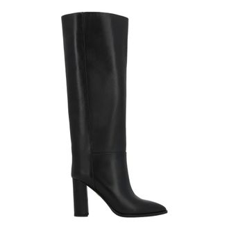 Kazar Botas altas Kazar negras con l&iacute;neas geom&eacute;tricas y puntera alargada - Shoes - Mujer - Negro - 36 EU